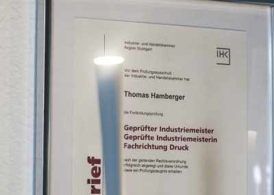 Druckerei Hamberger – Meisterfachbetrieb