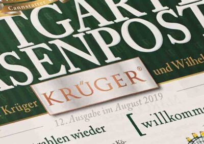 Festzeitung für Wilhelmer Gastronomie GmbH